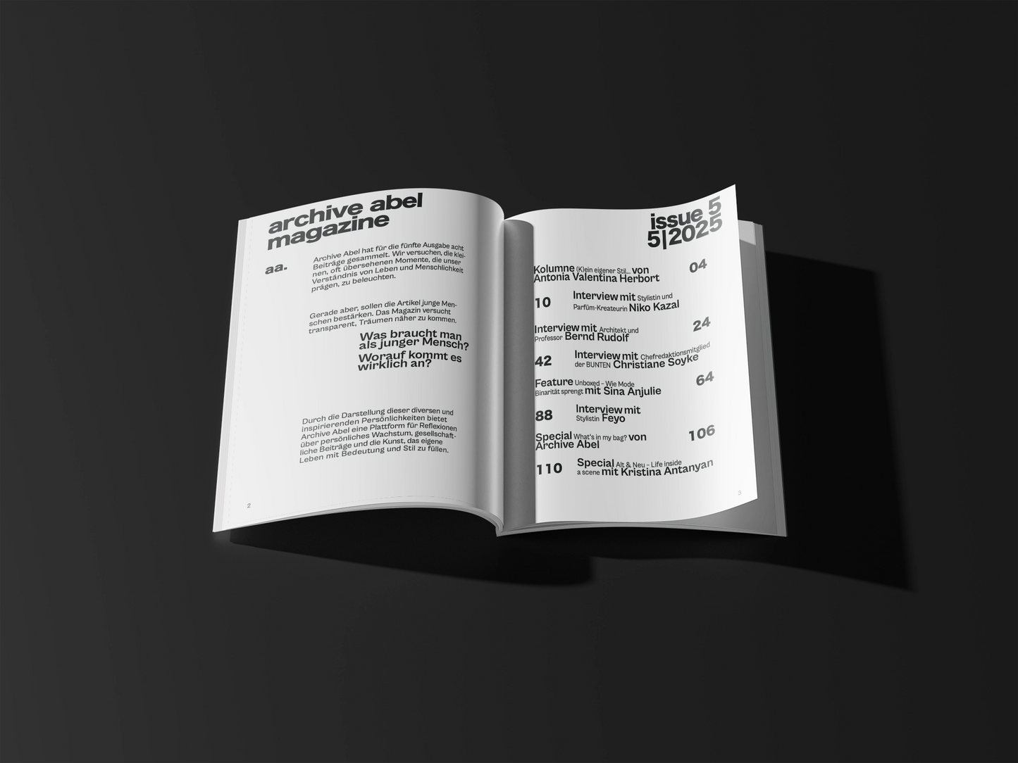 archive abel Magazin Issue 5